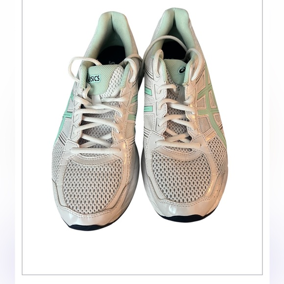 ASICS Gel 1130 women’s 9.5 white & Malachite green running lace up sneakers - Picture 3 of 13